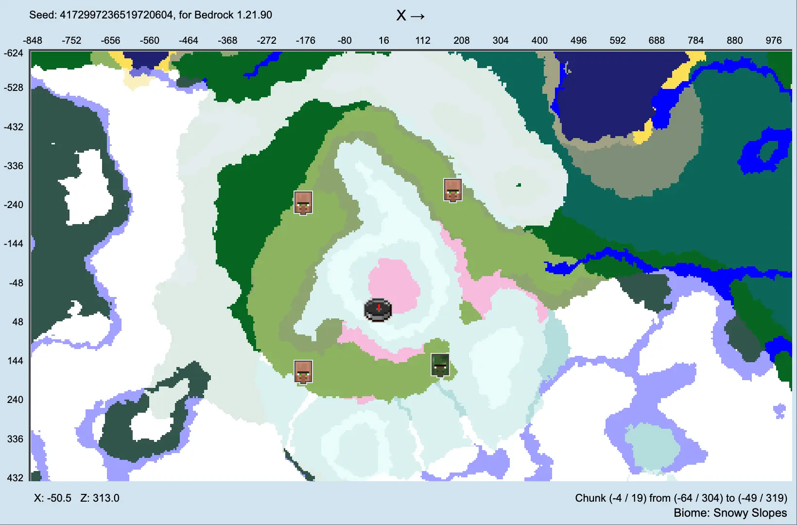 基岩版本 种子地图